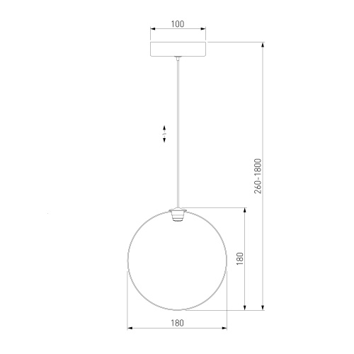 Подвесной светильник Eurosvet 50230/1 LED янтарный