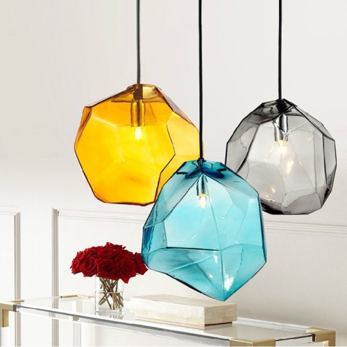 Подвесной Светильник Color Ice Cube Pendant Jevio 1 Янтарный от Imperiumloft 178463-26