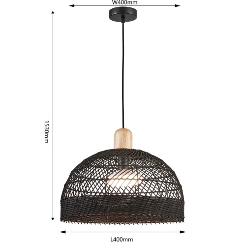 Подвес Favourite 4461-1P, подвес, D400xH480/1530, 1xE27x60W, excluded