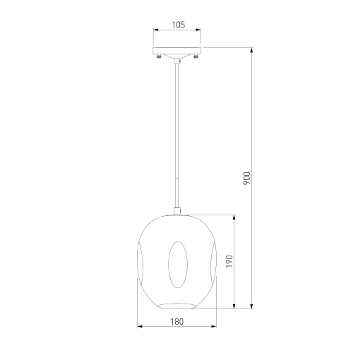 Подвесной светильник Eurosvet 50195/1 черный жемчуг