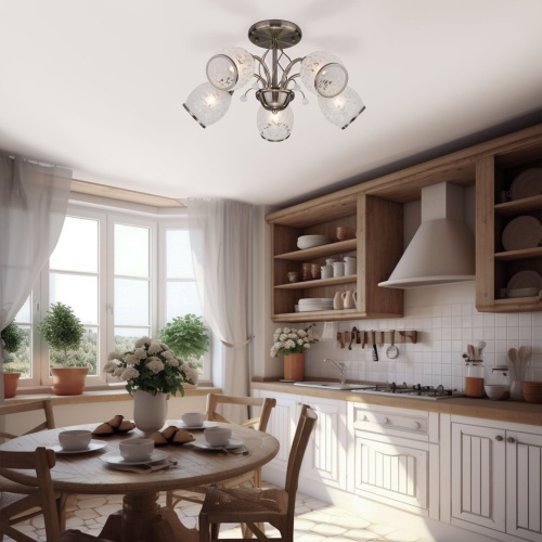 Потолочный светильник Eurosvet 30026/5 античная бронза