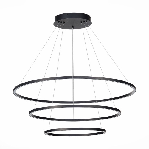 ST605.403.114 Cветильник подвесной SMART ST-Luce Черный/Белый LED 1*114W 2800-6500K AURA
