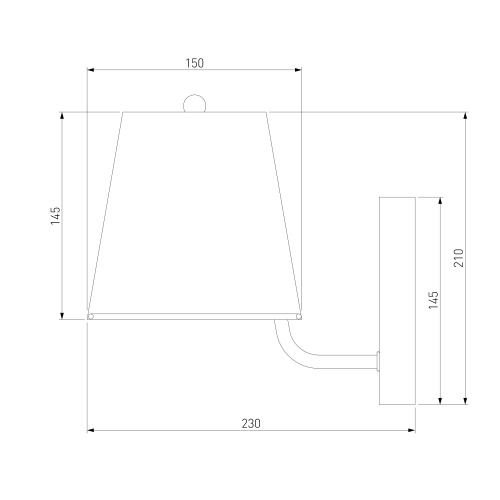  Eurosvet 60155/1/ настенный светильник/ хром