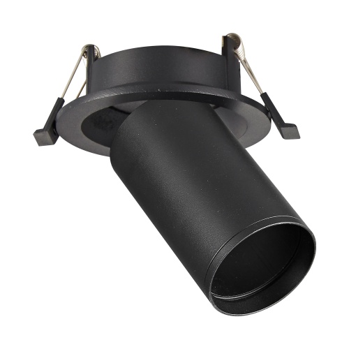 ST759.408.01 Св-к встр. Черный GU10 1*50W IP20 D95xH125 220V Без ламп Встраиваемые светильники