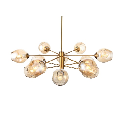 SL1500.203.12 Светильник подвесной ST-Luce Золотистый/Янтарный E14 12*40W ФОВИА