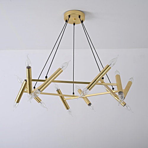 Подвесная люстра JONATHAN BROWNING Le Pentagone Chandelier 20 Light 123487-22