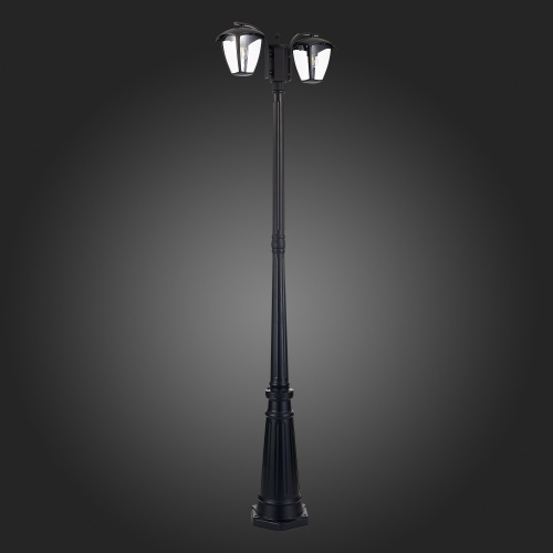 SL081.405.02 Светильник уличный наземный ST-Luce Черный/Черный, Прозрачный E27 2*40W SIVINO