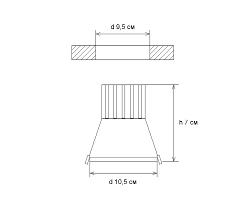 Светильник Kink Light белый d10,5 h7 Led 7W 2143(4000K)