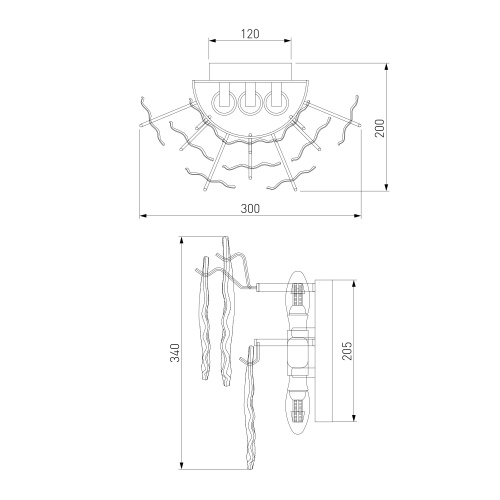  Bogate's 369/3/ настенный светильник