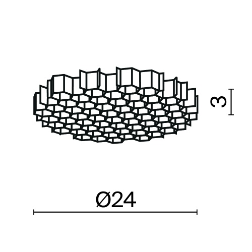 Комплектующие для светильника Technical HoneyComb-D24