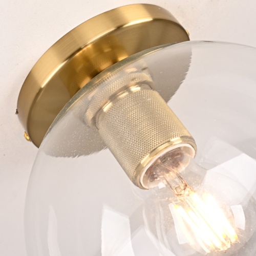 Потолочный Светильник Rh Utilitaire Globe Shade Flushmount Brass от Imperiumloft 123675-22