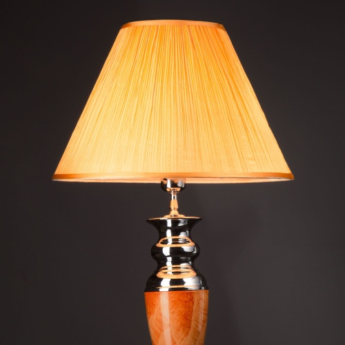 Напольный светильник Eurosvet 009 W /1T RDM арматура+колпак(янтарь)