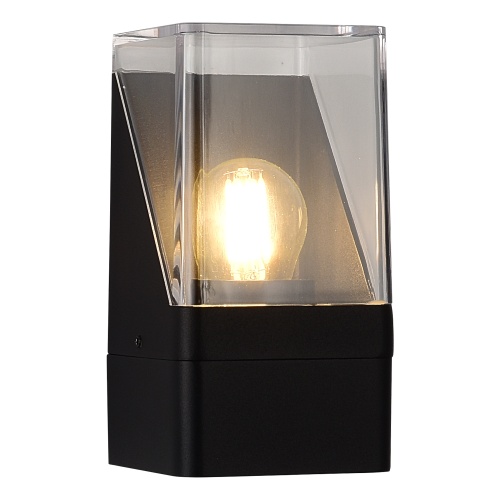 SL9016.401.01 Светильник уличный настенный ST-Luce черный/черный E27 1*15W SLIDE