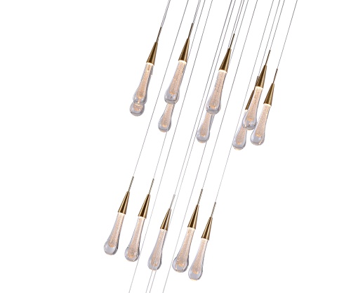 Люстра Kink Light каскадная Гутта латунь 07861-18A,36