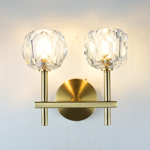 Бра Boule De Cristal Double Sconce Brass от Imperiumloft 73769-22