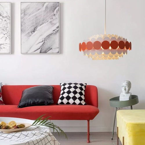 Люстра на штанге ASOLA D80 Red by ImperiumLoft 183484-26