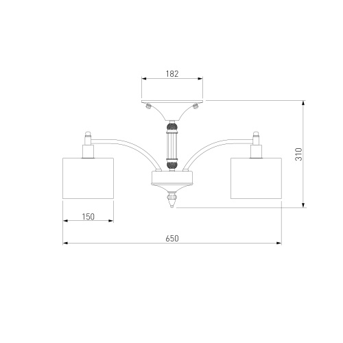 Потолочный светильник Eurosvet 60080/5 сатин-никель