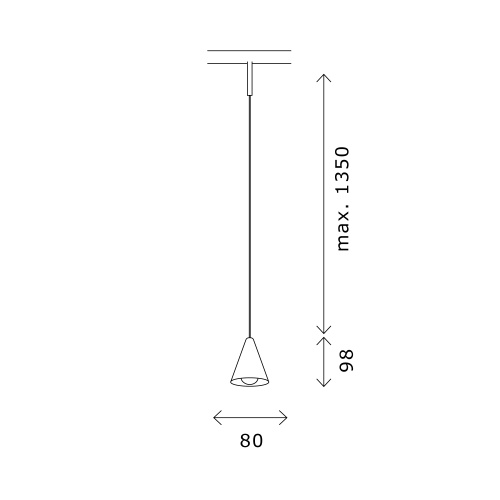 ST689.446.05 Магнитный трековый светильник Черный LED 1*5W 4000K Lm Ra&gt;90 40° IP20 D80xH98 24V SUPER5
