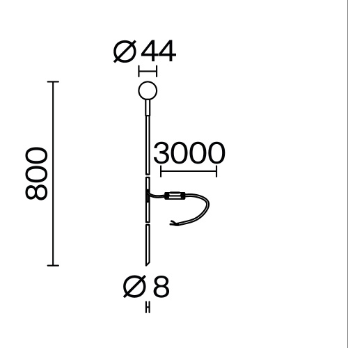 Ландшафтный светильник Outdoor O523FL-L2BS3K