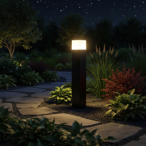 Светильник садово-парковый Feron DH0205, столб,  E27 230V, черный