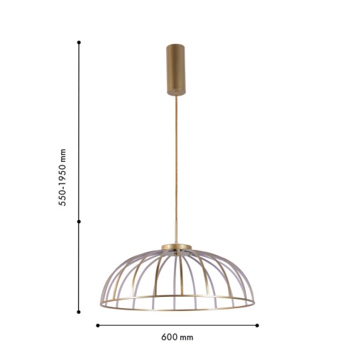 Подвесная люстра Favourite 4286-6P, подвесная люстра, D600xH500/1900, LEDx60W, 5700LM, 4000K, included