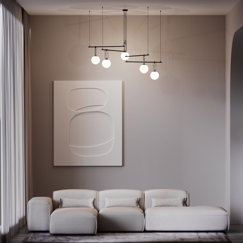 Подвесной светильник Eurosvet 70143/5 черный Smart