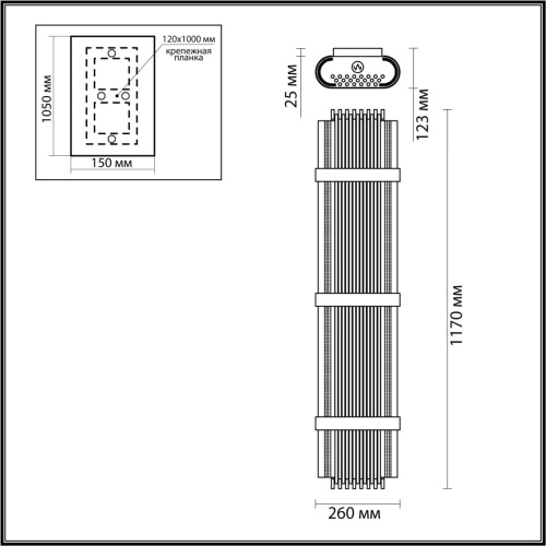 Бра Odeon light Empire 4853/6W