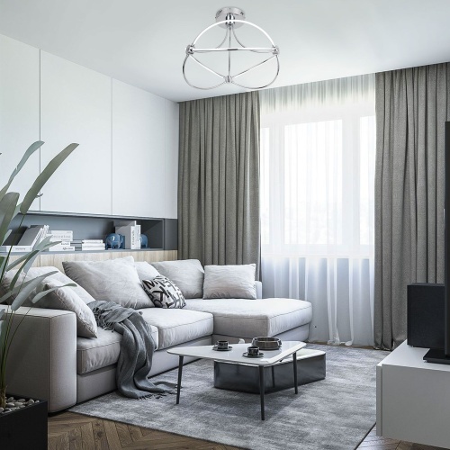 Потолочный светильник Eurosvet 90246/6 хром