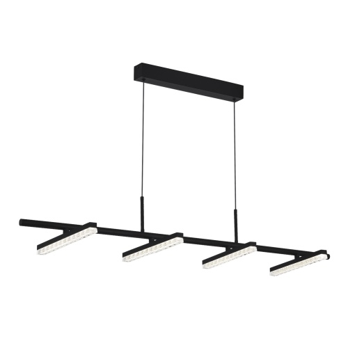 SL1018.403.04 Светильник подвесной ST-Luce черный/прозрачный LED 1*32W 4000K EUCLIDICS
