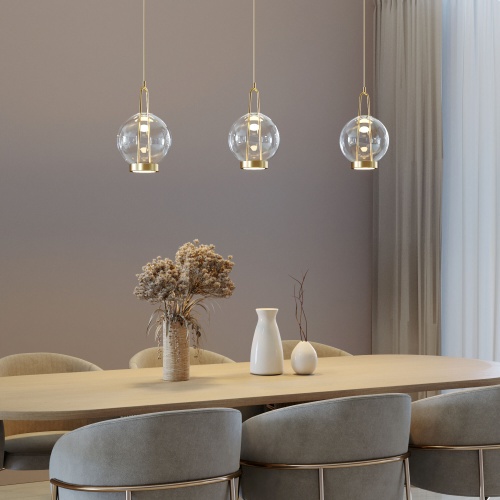  Eurosvet 50267/1 LED/ подвесной светильник/ латунь