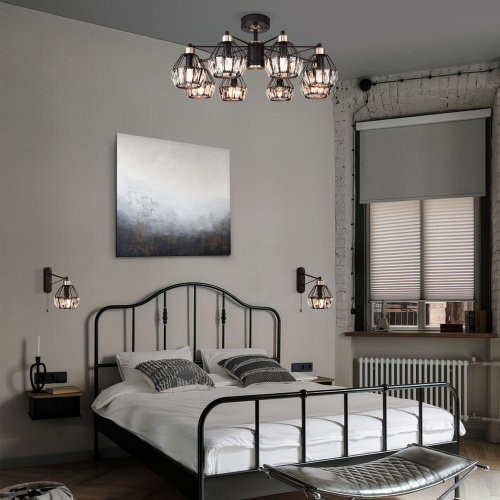 Потолочный светильник Eurosvet 70075/8 черный