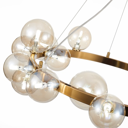 SL1165.303.15 Светильник подвесной ST-Luce Бронза/Коньячный G4 15*5W НЕКТОН