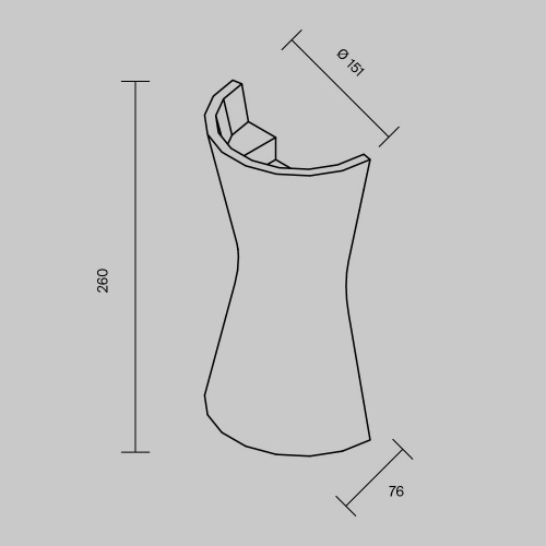 Настенный светильник (бра) Maytoni C123WL-GU10-02-W