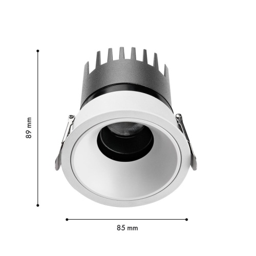 Врезной светильник Favourite 4788-1C, врезной светильник, D85xH89, cutout:D75, LEDx9W,450LM, 3000/4000/6000K, CRI>90, beam angle:45, IP65, included