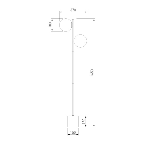  Eurosvet 01158/2/ напольный светильник/ латунь