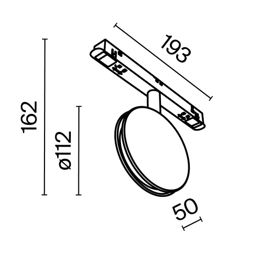 Трековый светильник Technical TR090-2-6W3K-B