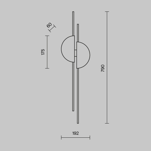 Настенный светильник (бра) Maytoni MOD179WL-L22W4K
