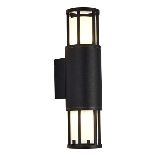 SL9017.401.02 Светильник уличный настенный ST-Luce черный/черный GU10 2*15W MESA