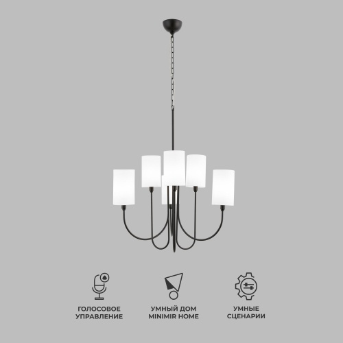  Eurosvet 60164/6/ подвесной светильник/ черный Smart