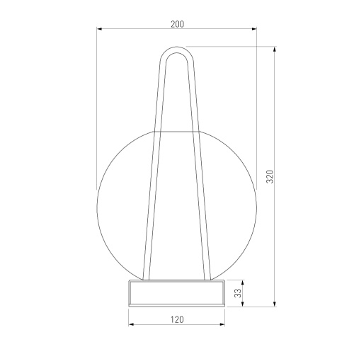  Eurosvet 80507/1/ настольный светильник/ черный