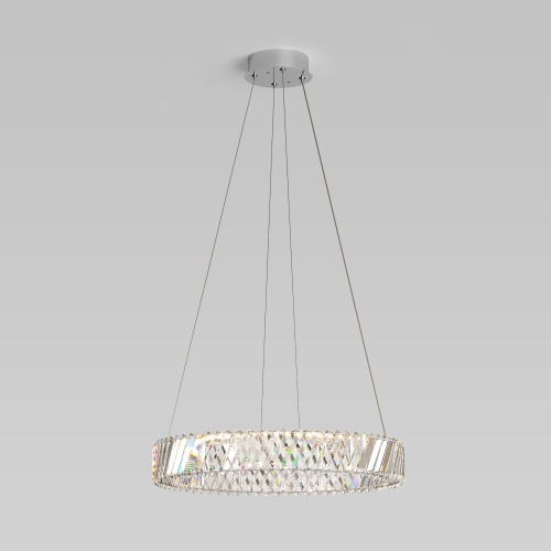 Подвесной светильник Eurosvet 101004 LED никель никель хрусталь Strotskis
