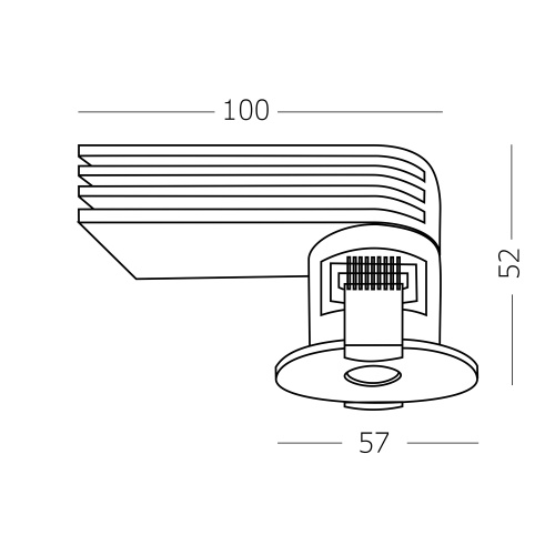 ST217.448.09 Св-к встр. Черный LED 1*9W 4000K 510Lm Ra>90 36° IP20 D57xH52 220-240V Встраиваемые светильники