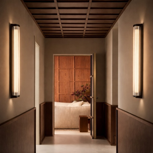 SL6224.411.01 Светильник настенный ST-Luce Черный/Прозрачный LED 1*20W 4000K БАМБУ