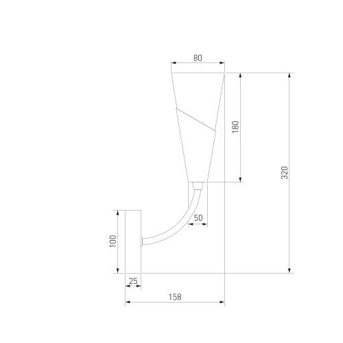 Настенный светильник Eurosvet 60167/1 никель