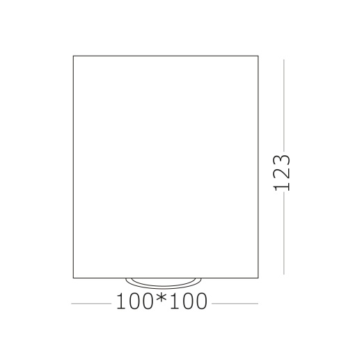 ST109.407.01 Светильник потолочный Черный GU10 1*50W  L100xW100xH123 220V Без ламп Накладные светильники