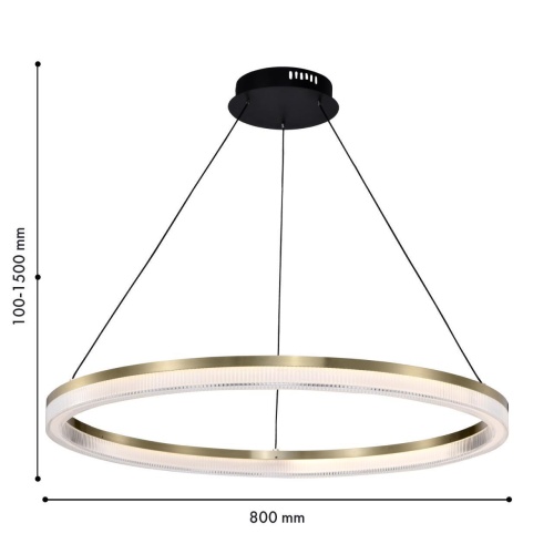 Подвесная люстра Favourite 4400-8P, подвесная люстра, D800xH100/1500, LEDx42W, 3675LM, 4000K, IP20, included