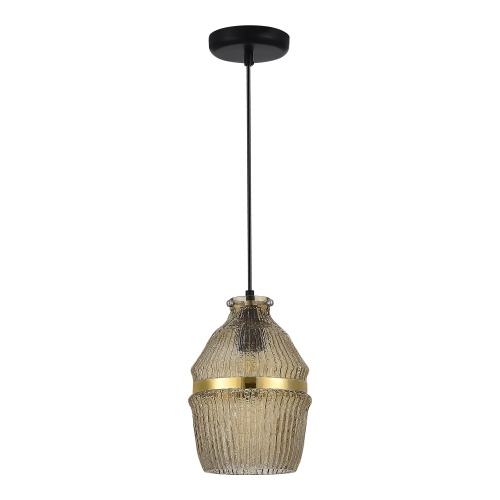 SL1661.403.01 Светильник подвесной ST-Luce Черный/Янтарный E27 1*40W COCOON