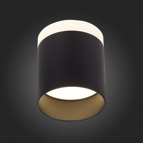ST102.442.12 Светильник потолочный Черный LED 1*12W 4000K 936Lm Ra&gt;80 120° IP20 D100xH90 170-240V Накладные светильники