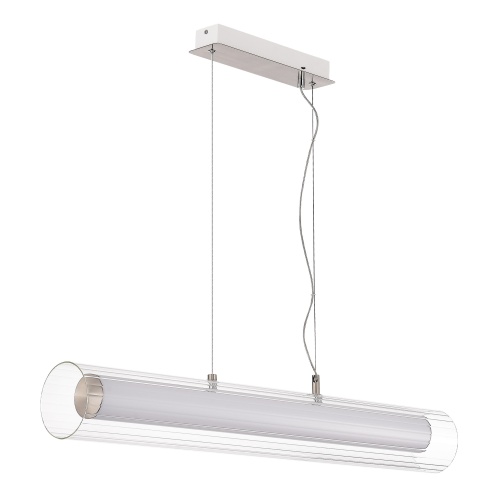 SL2010.103.01 Светильник подвесной ST-Luce Никель/Белый, Прозрачный LED 1*33W 3000K/4000K ENFYS