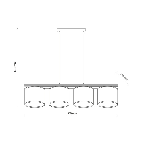Подвесной светильник TK Lighting 11770 Viga Shade бежевый